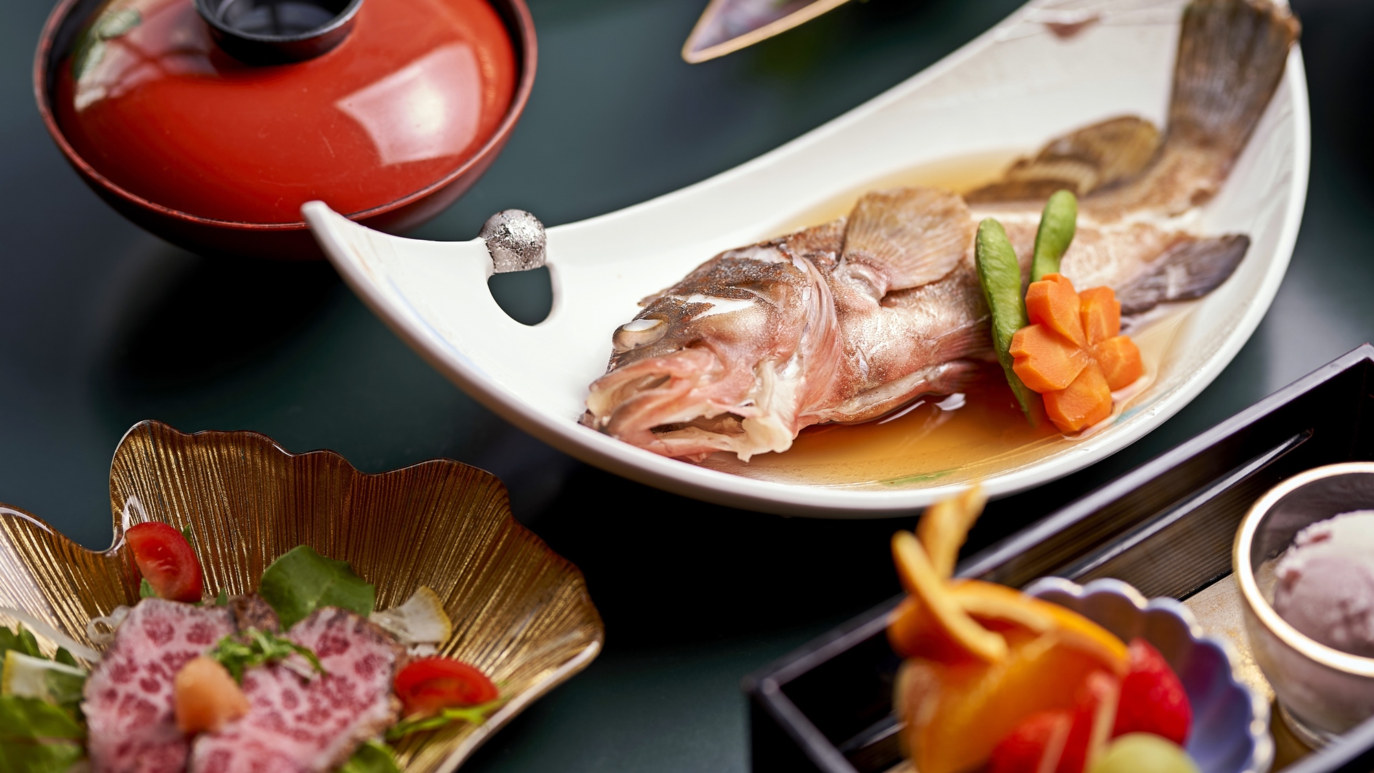 *【季節の料理（一例）】アコウの煮付