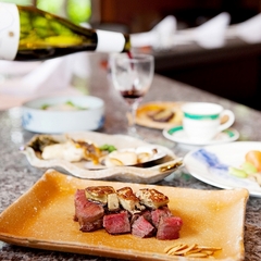 ステーキ＆シーフード　六角堂で食す贅沢な鉄板焼き