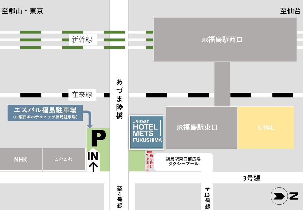 アクセス地図　駐車場