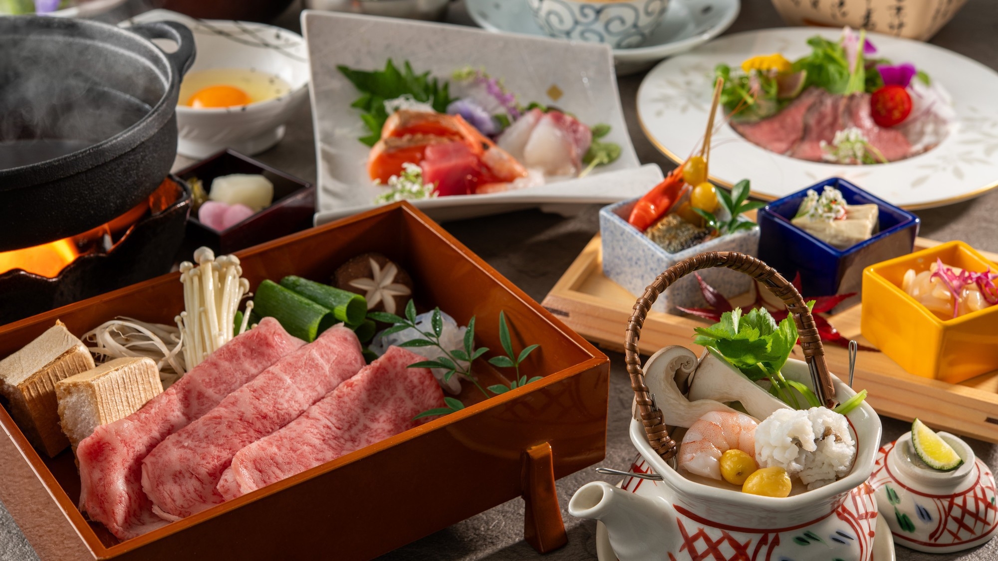 【マグロ5種食べ放題！／スタンダード】琵彩　旬の彩り会席