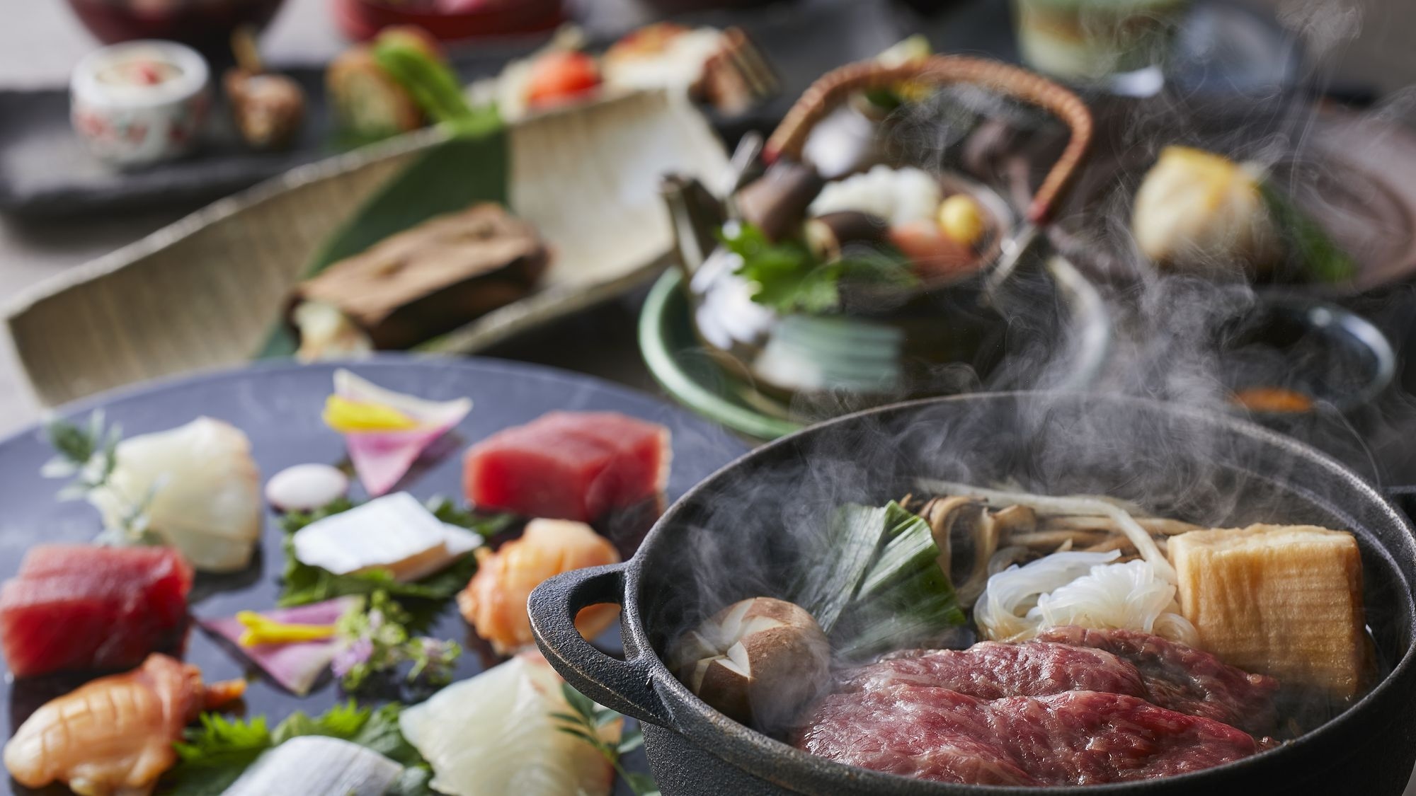 ご滞在中は飲み放題♪＜ドリンクインクルーシブプラン＞夕食は【土地の恵み会席】