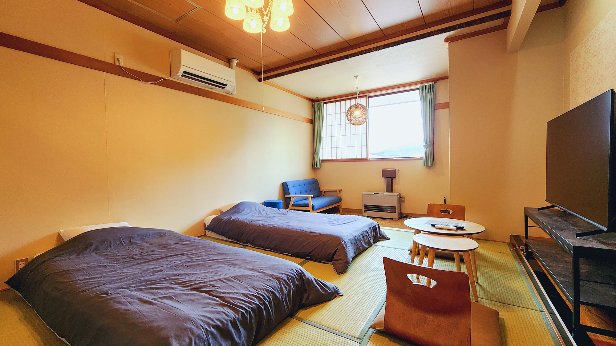 #【モダン和室】広々とした木の温もりお感じる和室。のびのびとした空間でごゆっくりお寛ぎください。