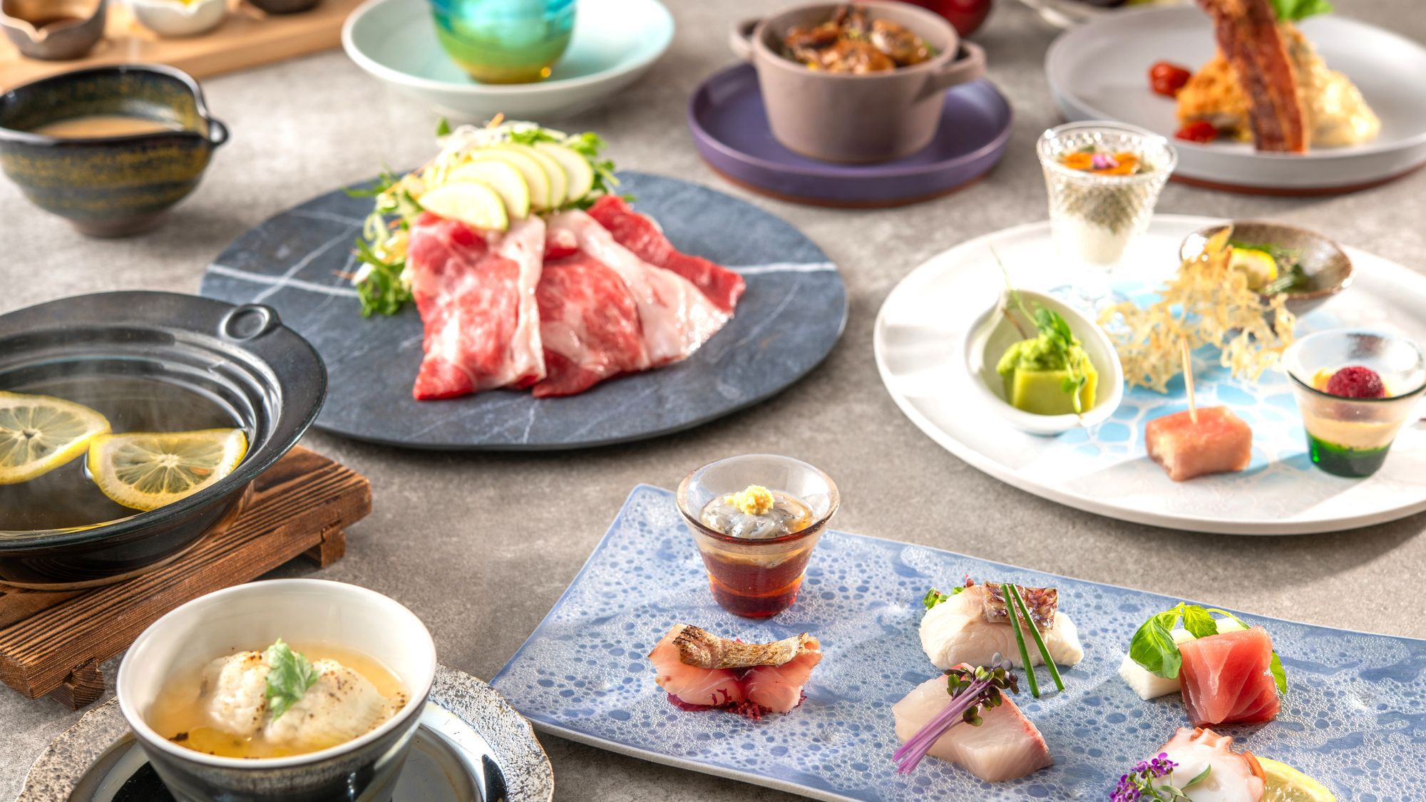 2025年7月19日リニューアルオープン！【土地の恵み会席】旬の食材をふんだんに使った会席