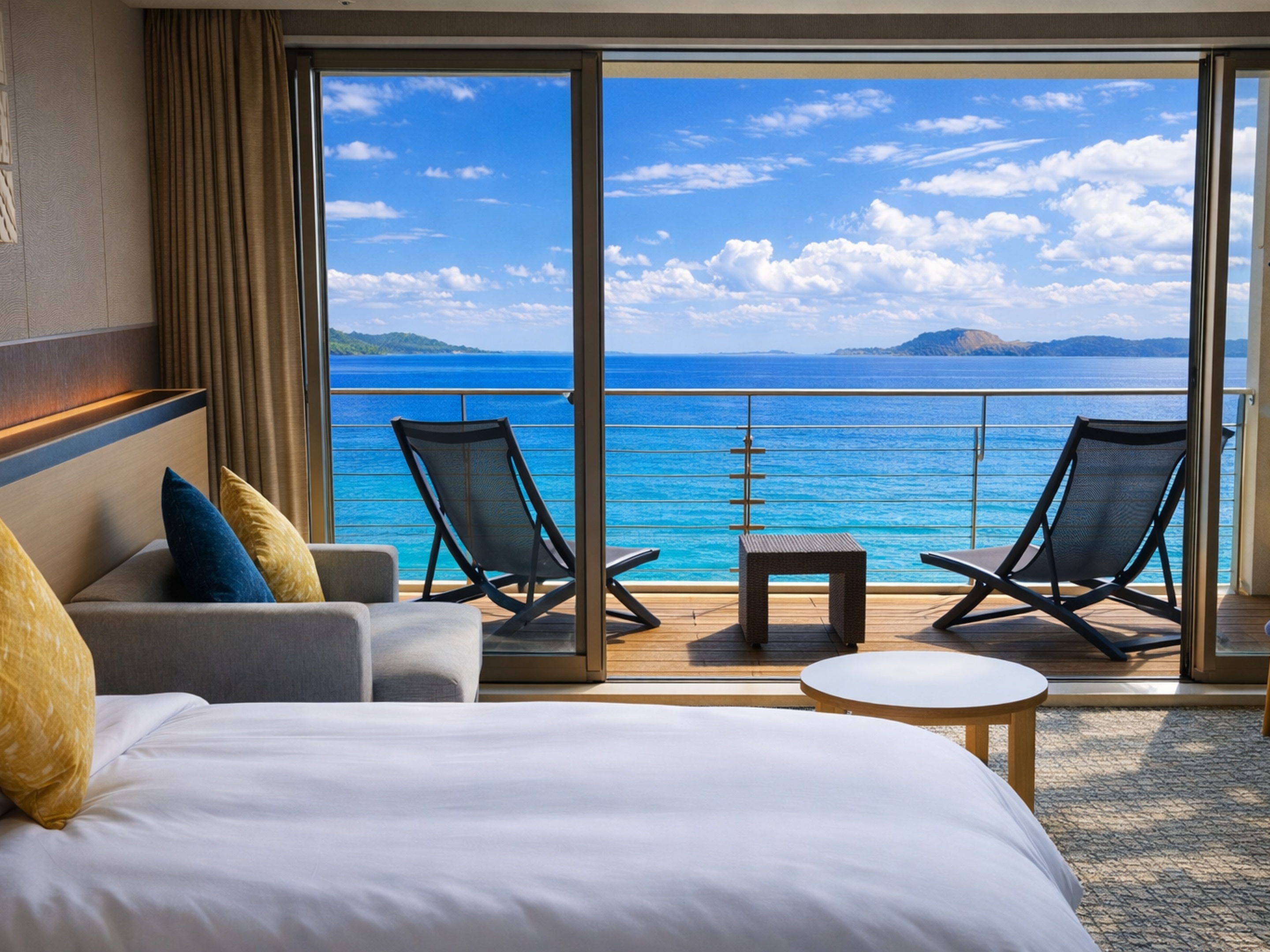 【瀬戸内オーシャンテラス】半露天風呂付 最上階プレミアムツイン