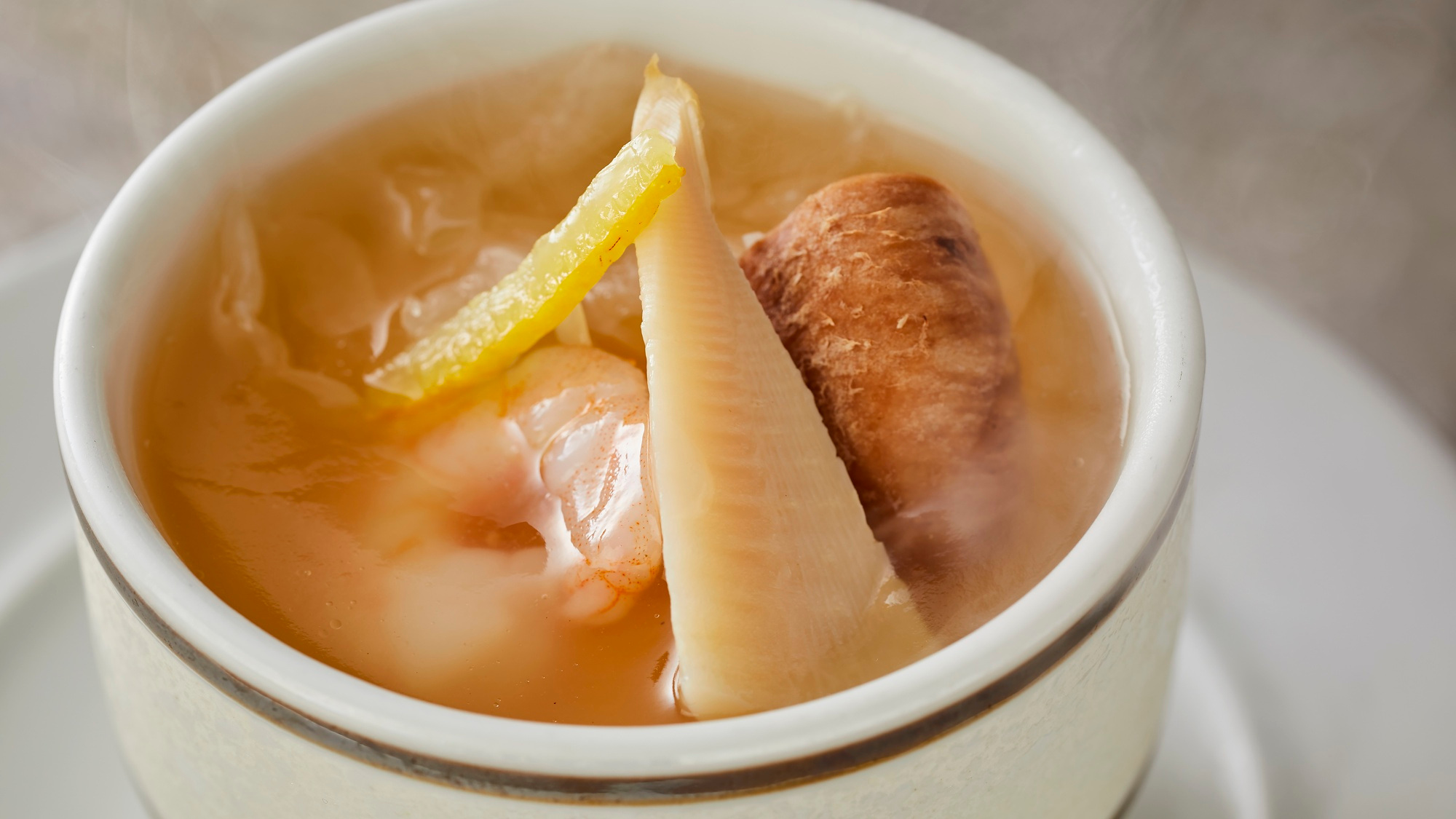 【季節の会席】春（2026年3月～5月）蓋物 ロワイヤル柚子塩ソース掛け