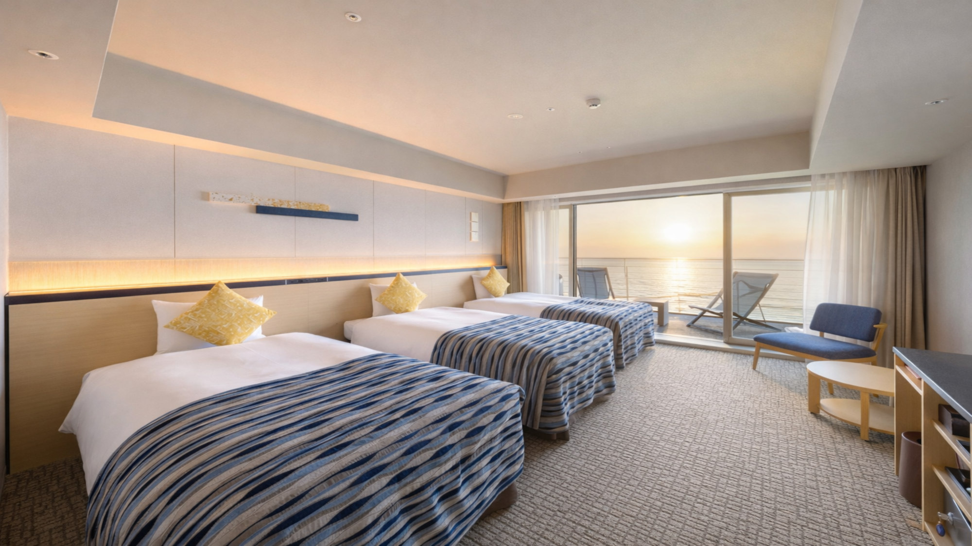 【瀬戸内オーシャンテラス】最上階スーペリアツイン／33平米