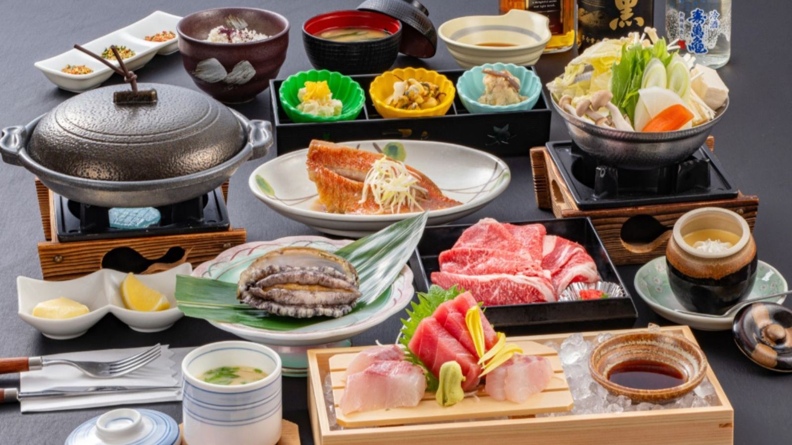 【グレードアップ｜1泊2食】『鮑の酒蒸し』海の幸の極上グルメで鴨川の旬を満喫＆朝食バイキング付き