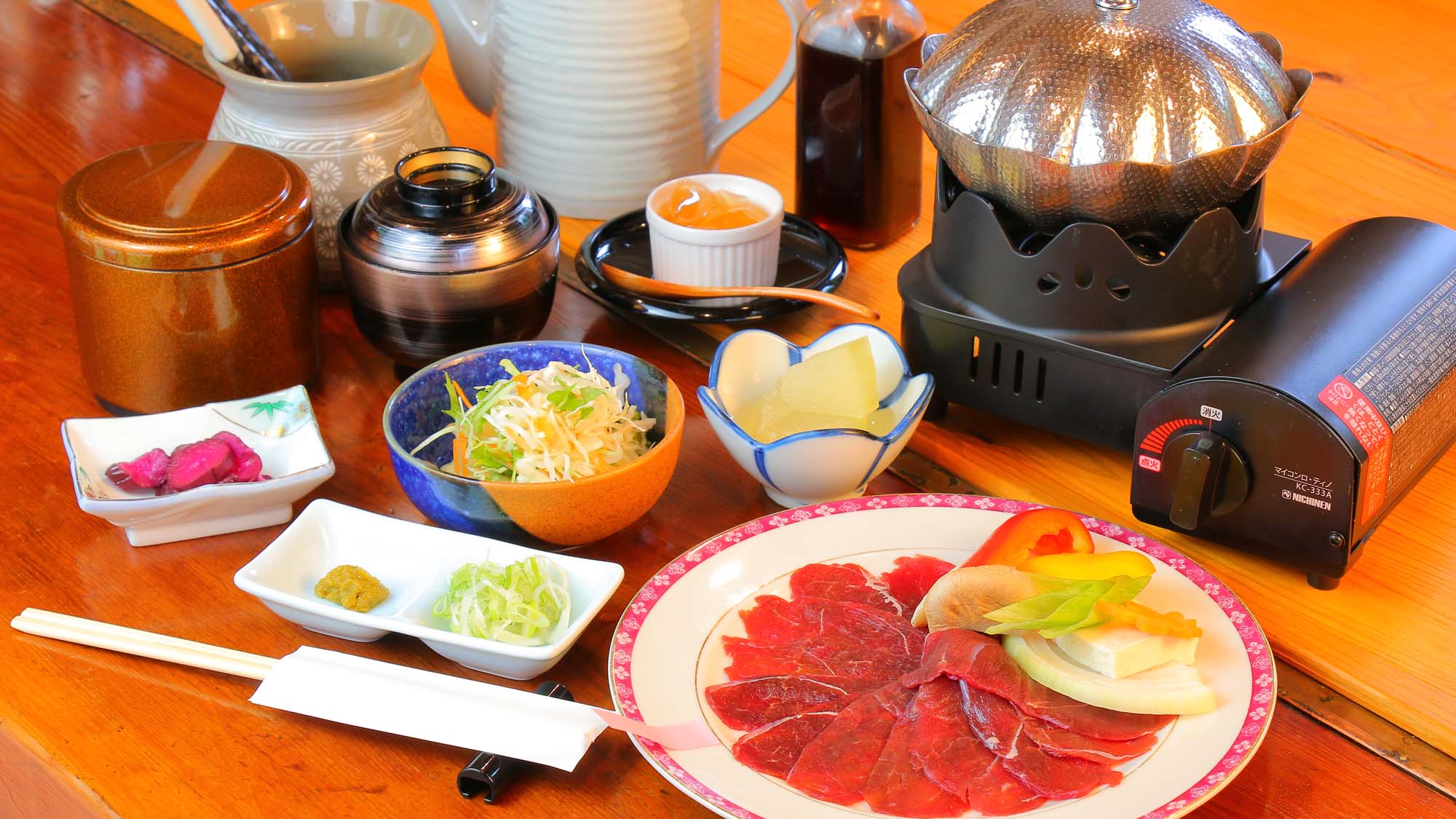 【ジビエのしゃぶしゃぶ】珍しいジビエのしゃぶしゃぶです！