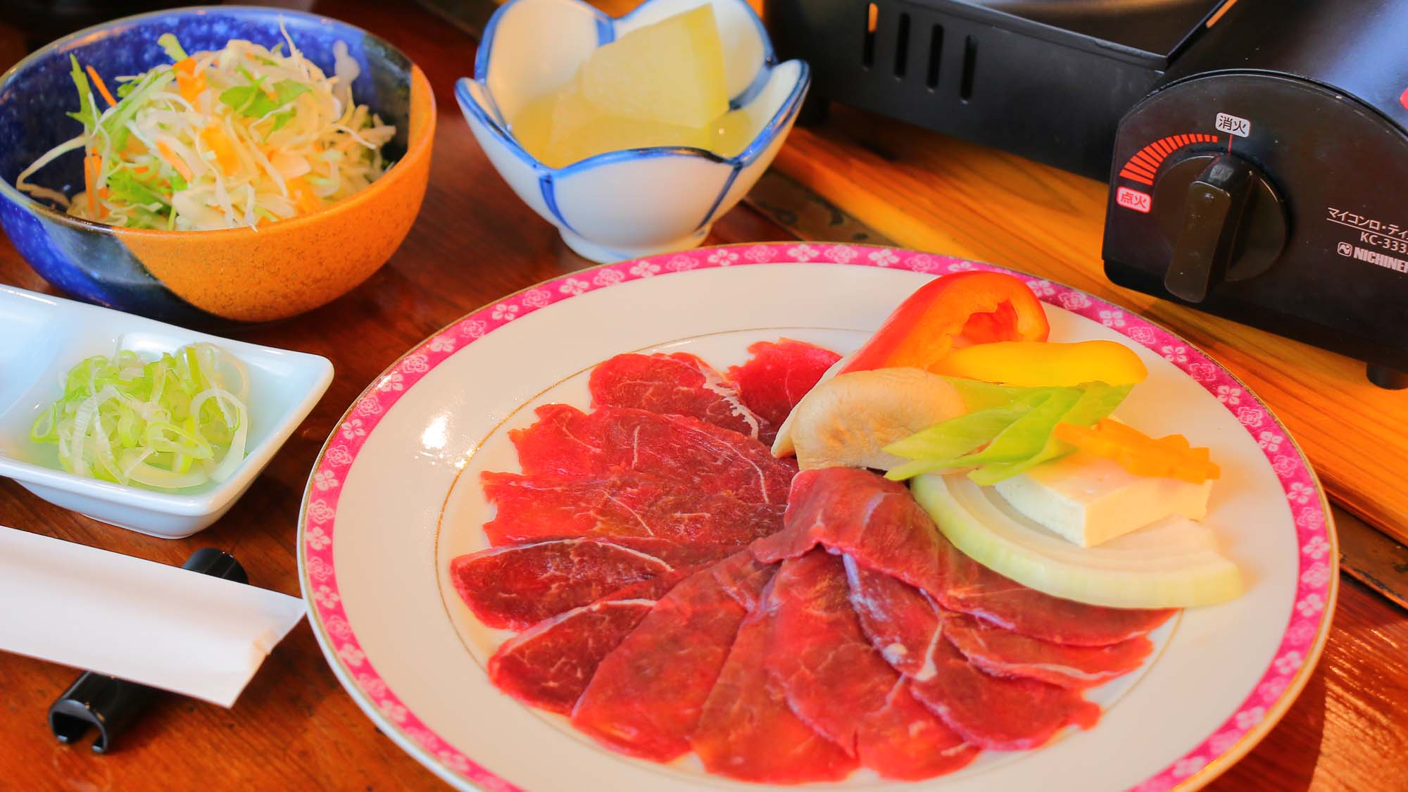 【ジビエのしゃぶしゃぶ】珍しいジビエのしゃぶしゃぶです！