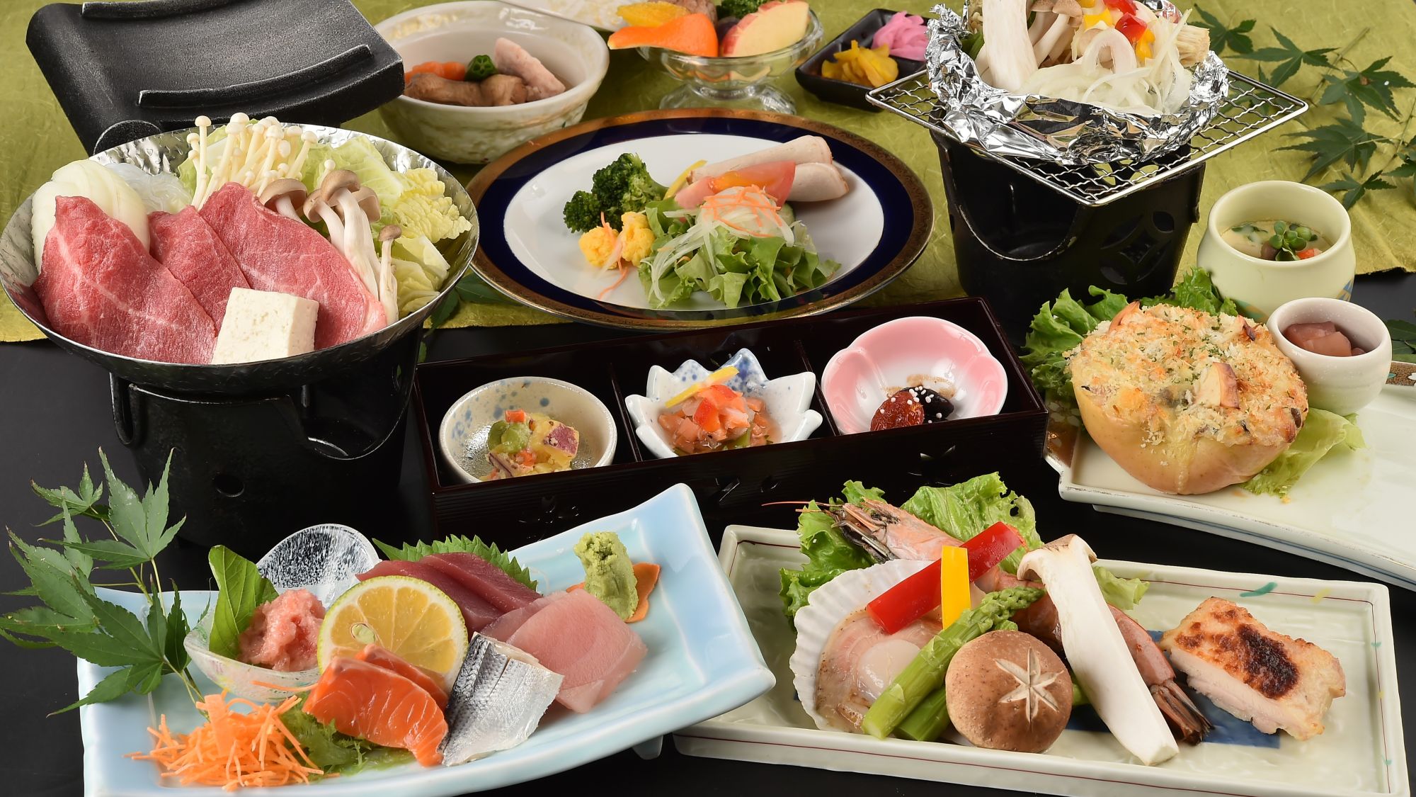 ■ご夕食一例（仕入れの状況、季節により内容が異なります）