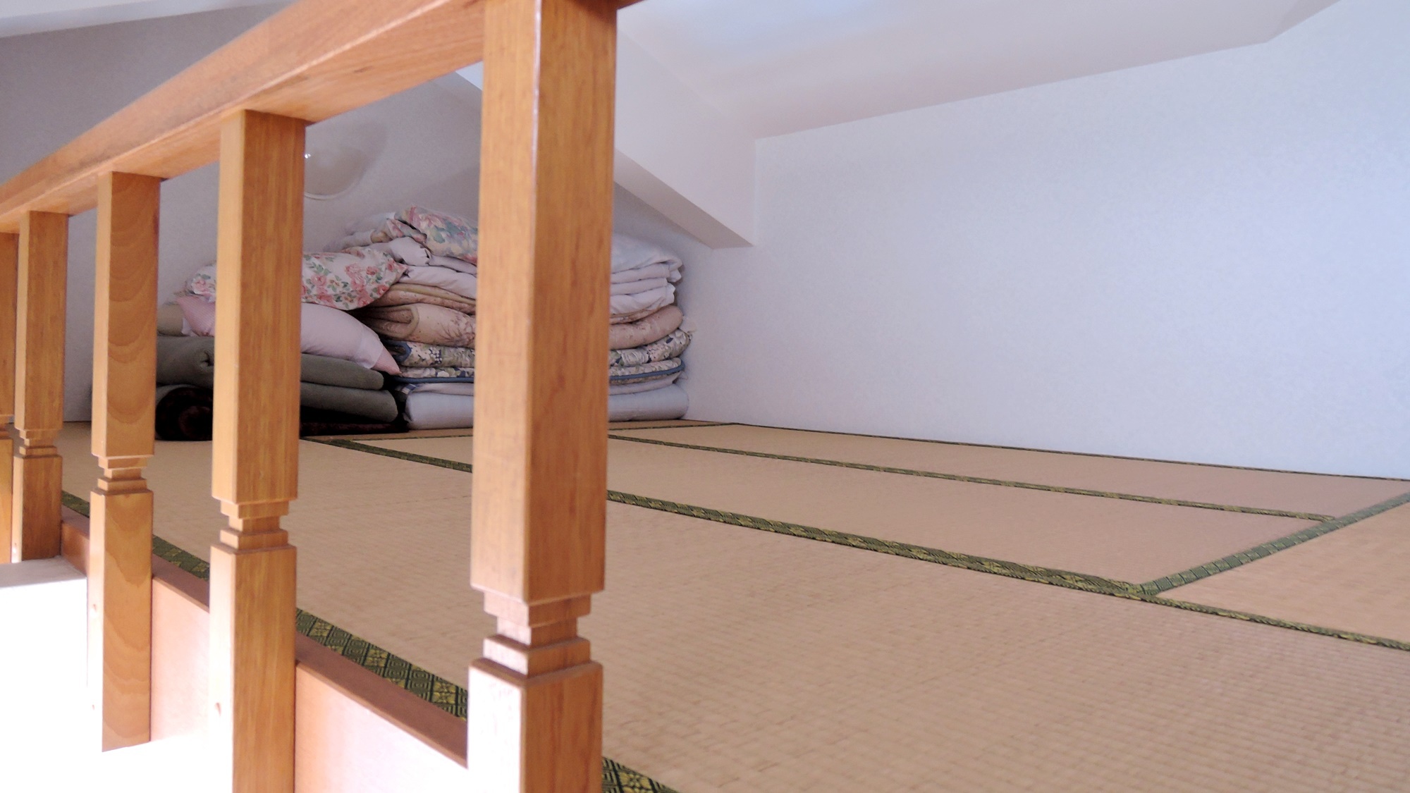 *ロフト付き和室６畳一例／畳のロフトで布団を敷いておやすみください！