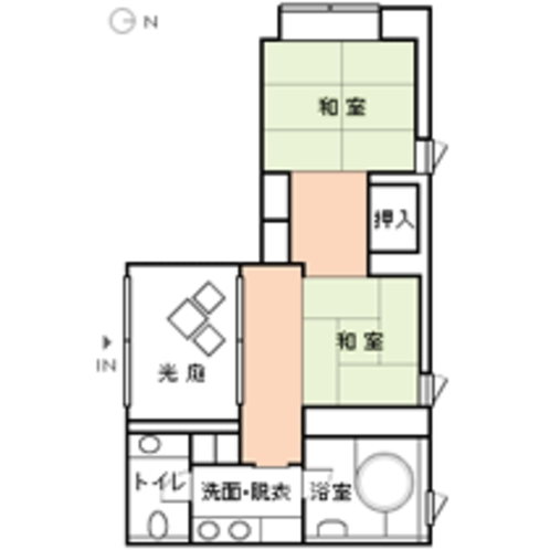 【間取り図】ひのき風呂付和室一例