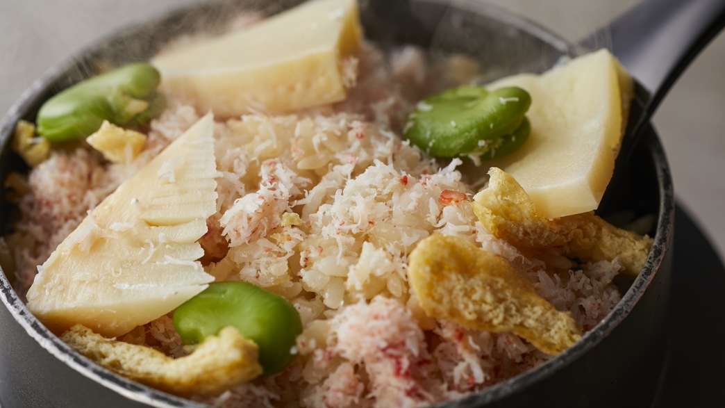 オールインクルーシブ／【土地の恵み会席】カニと旬の味覚を楽しむ♪夕朝食＋滞在中ドリンク・軽食料金込