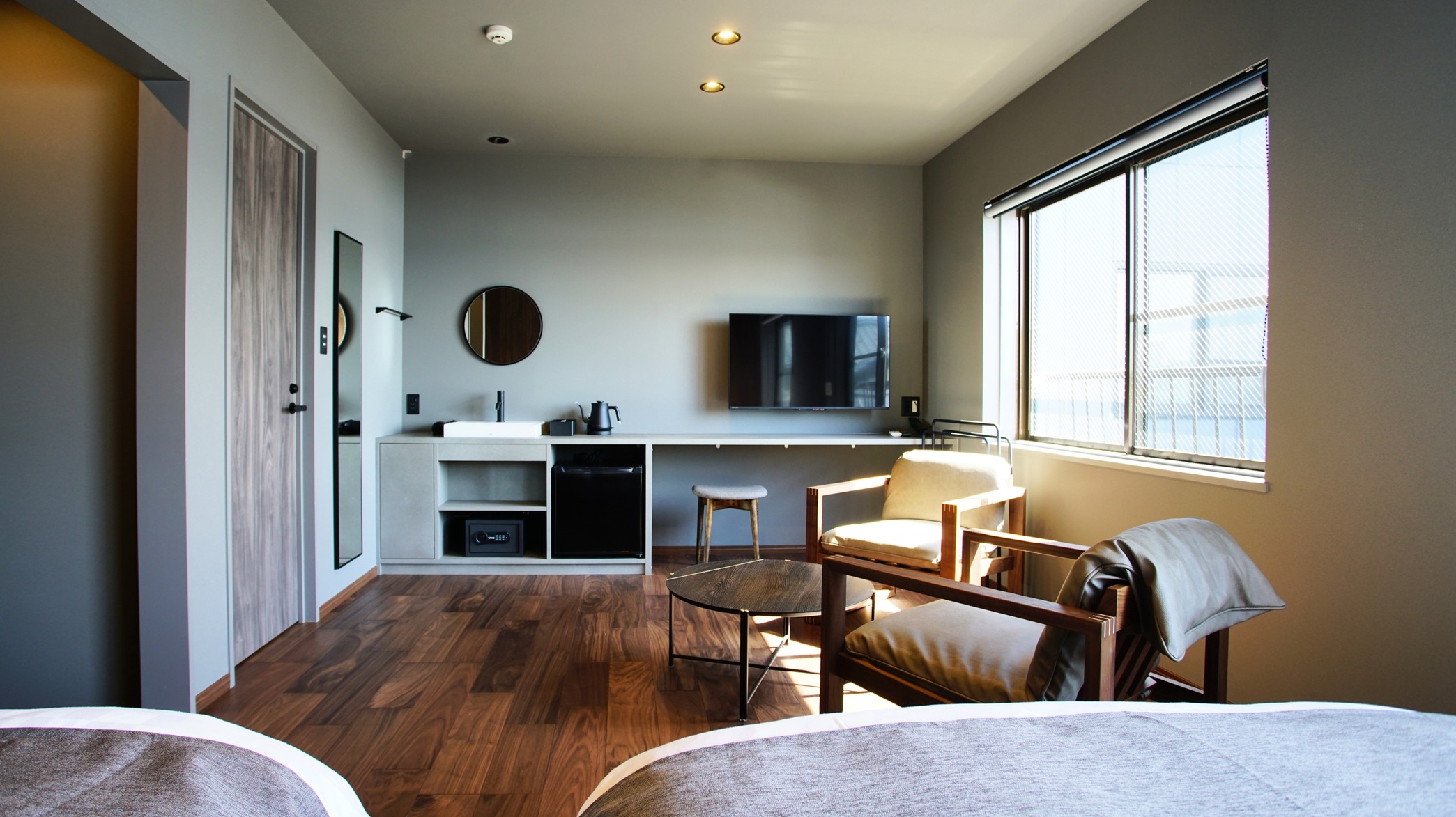 【海側】2人のお籠りに最適　洋室ツイン（トイレ・洗面付き）