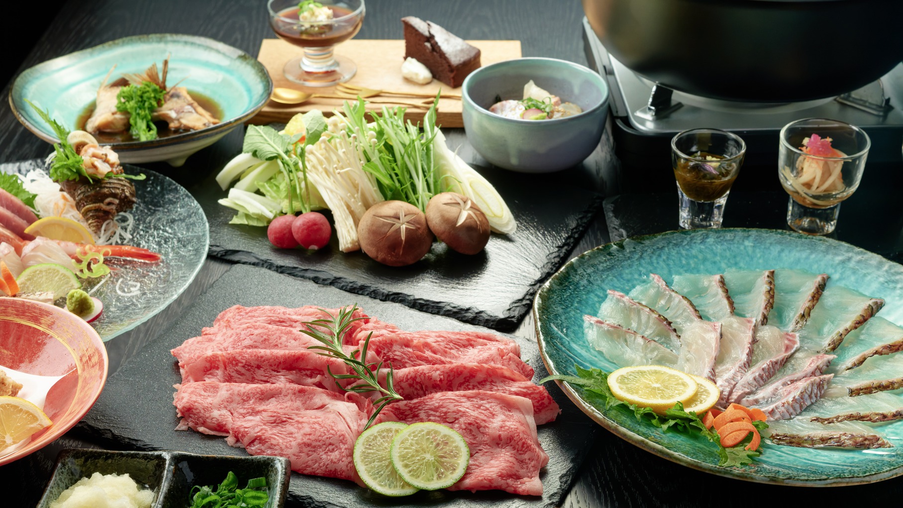 【敦賀真鯛＆若狭牛のWメイン】山海の恵みを食べ尽くすグルメプラン