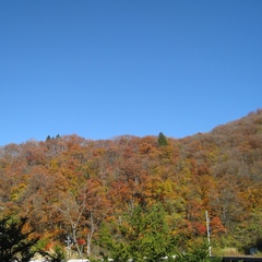 街道の湯　露天から