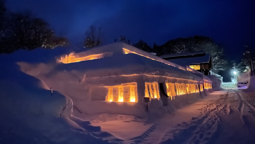 *【雪旅籠の灯り】