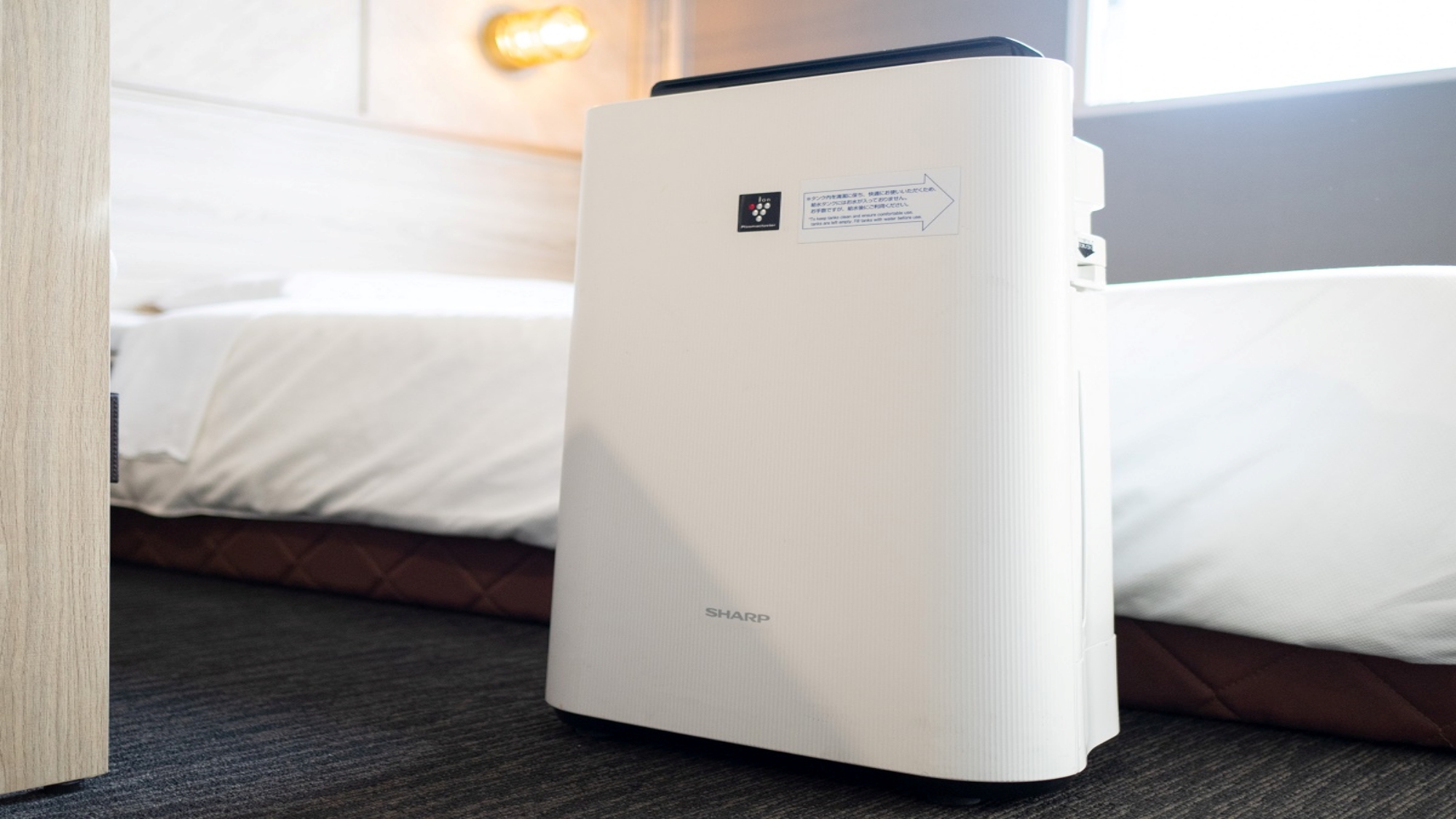 加湿機能付きの空気清浄機で潤いを♪