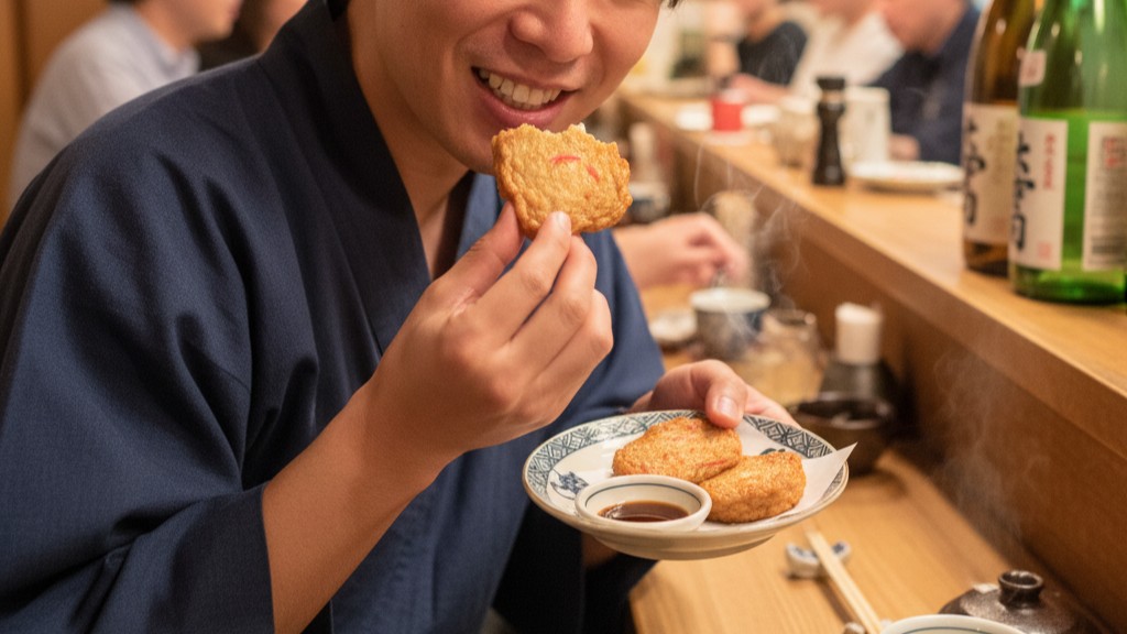 名物の「さつま揚げ」ホテル近くで食べられる♪