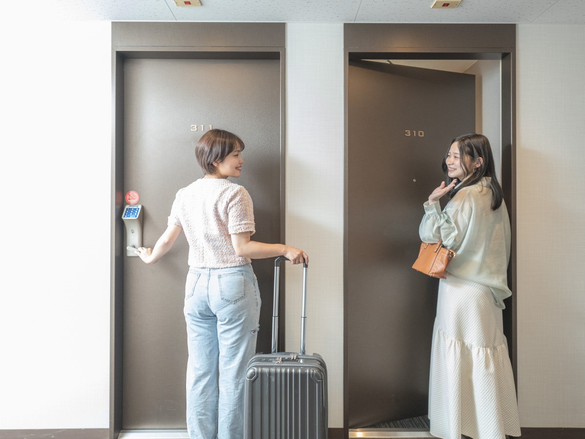 鍵がないので楽々チェックアウト♪