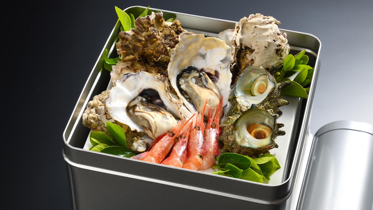 【★新潟県民限定★特別価格！】亀福プラン「新鮮魚貝の漁師焼き」１泊２食付き和食膳