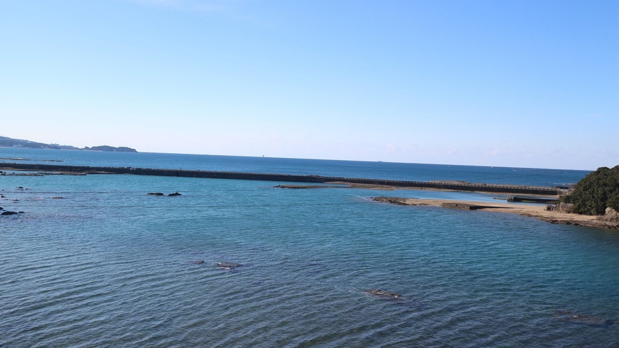 客室から白浜方面を望む