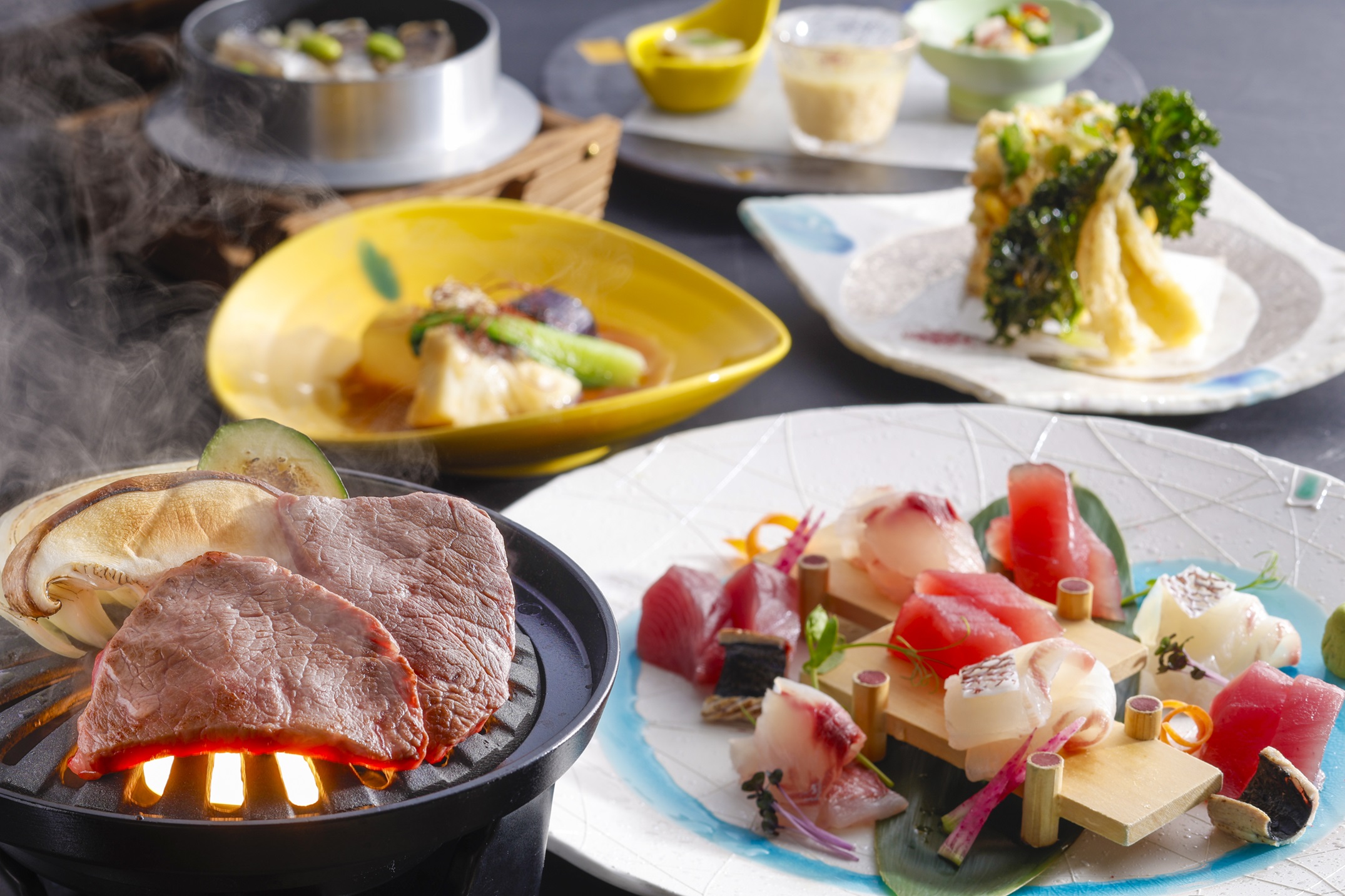 2026年夏「土地の恵み会席」料理イメージ（2026年6月～9月）