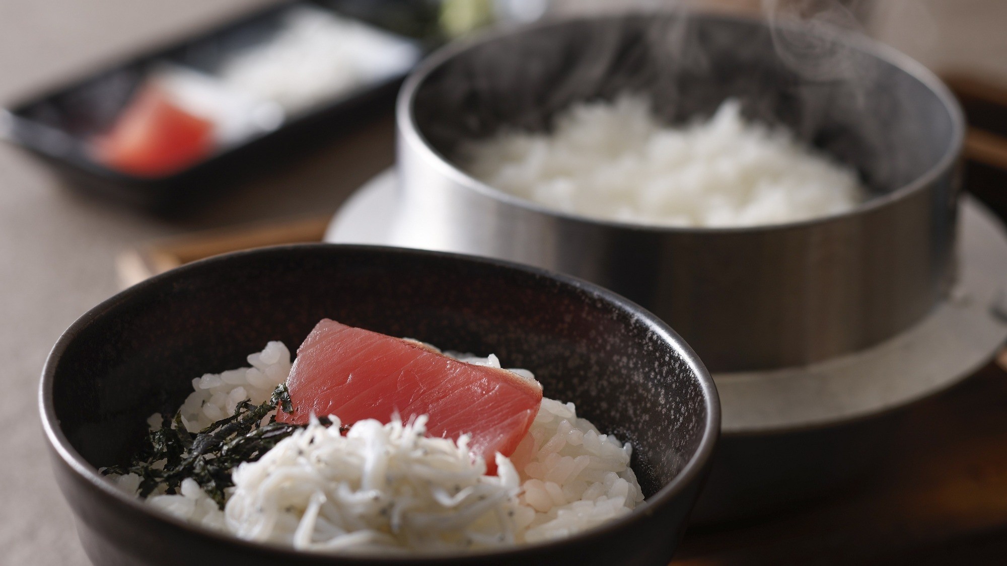 ご当地～地場産しらすと鮪のあがら飯～（2024年9月~11月土地の恵み会席）