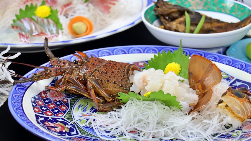 【この価格で！？】アワビ＆伊勢海老！海の２大味覚付海鮮会席プラン★ 1泊2食