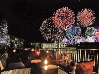 【熱海海上花火大会】1泊2食付創作洋食膳+ハーフバイキングプラン