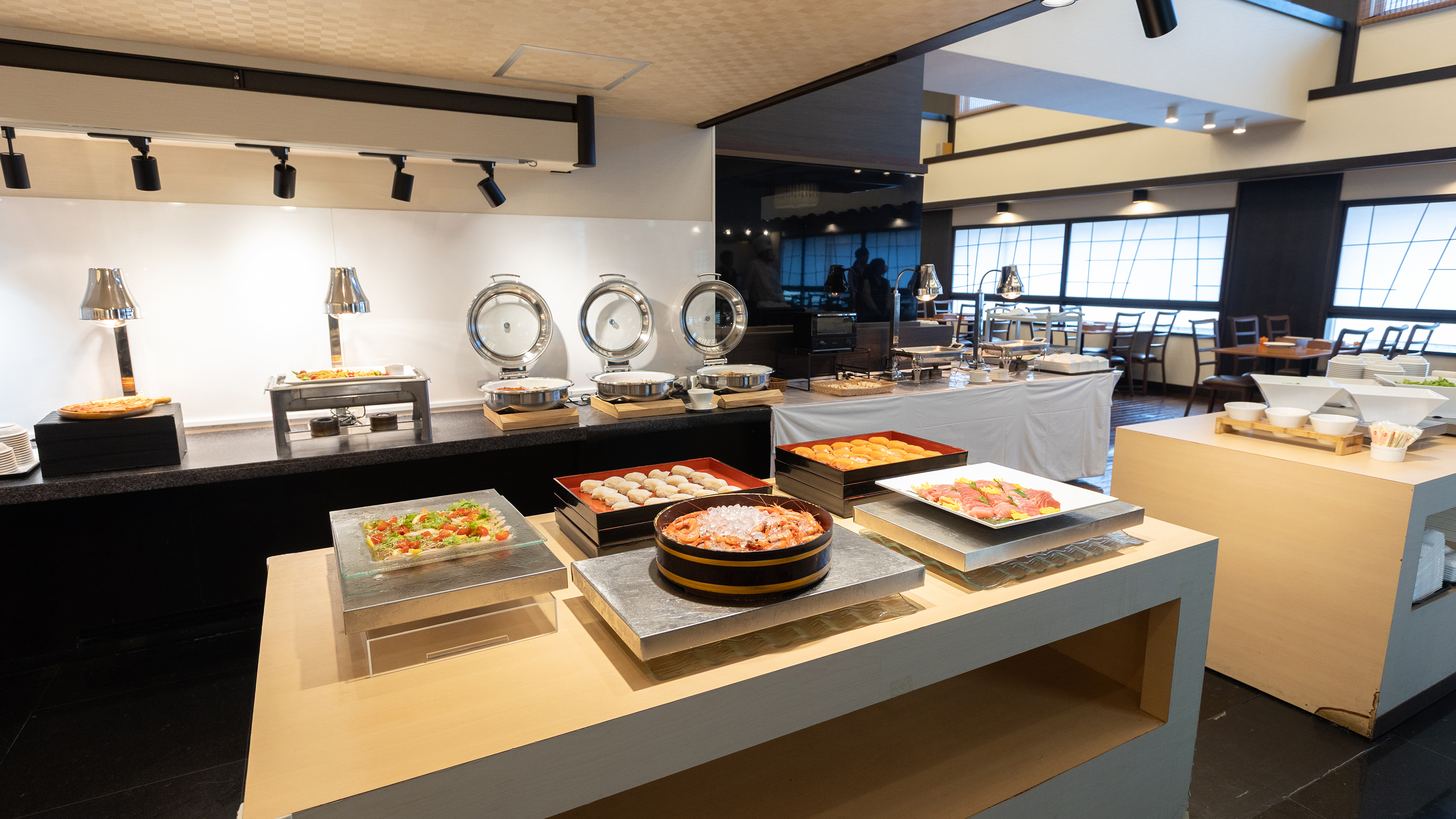 夕食ハーフバイキング一例