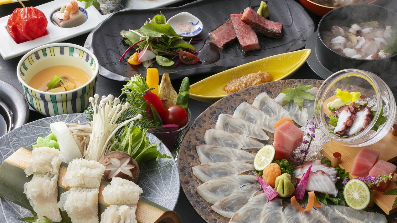 【特別会席】淡路島の旬の味覚を盛り込んだお料理でおもてなし♪