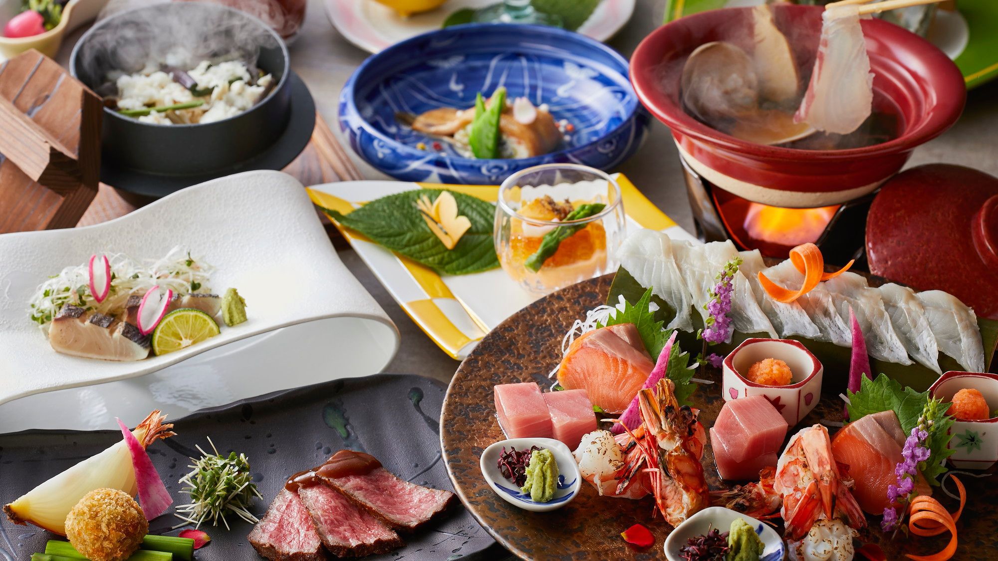 【特別会席】淡路島の旬の味覚を盛り込んだお料理でおもてなし