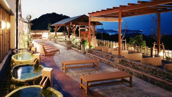 【とれとれの湯：車約5分（定時送迎有）】宝石壺湯＆露天風呂