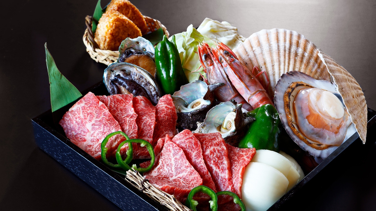 【とれとれ市場BBQランチプラン】※仕入れ状況により内容が変更となる場合がございます。