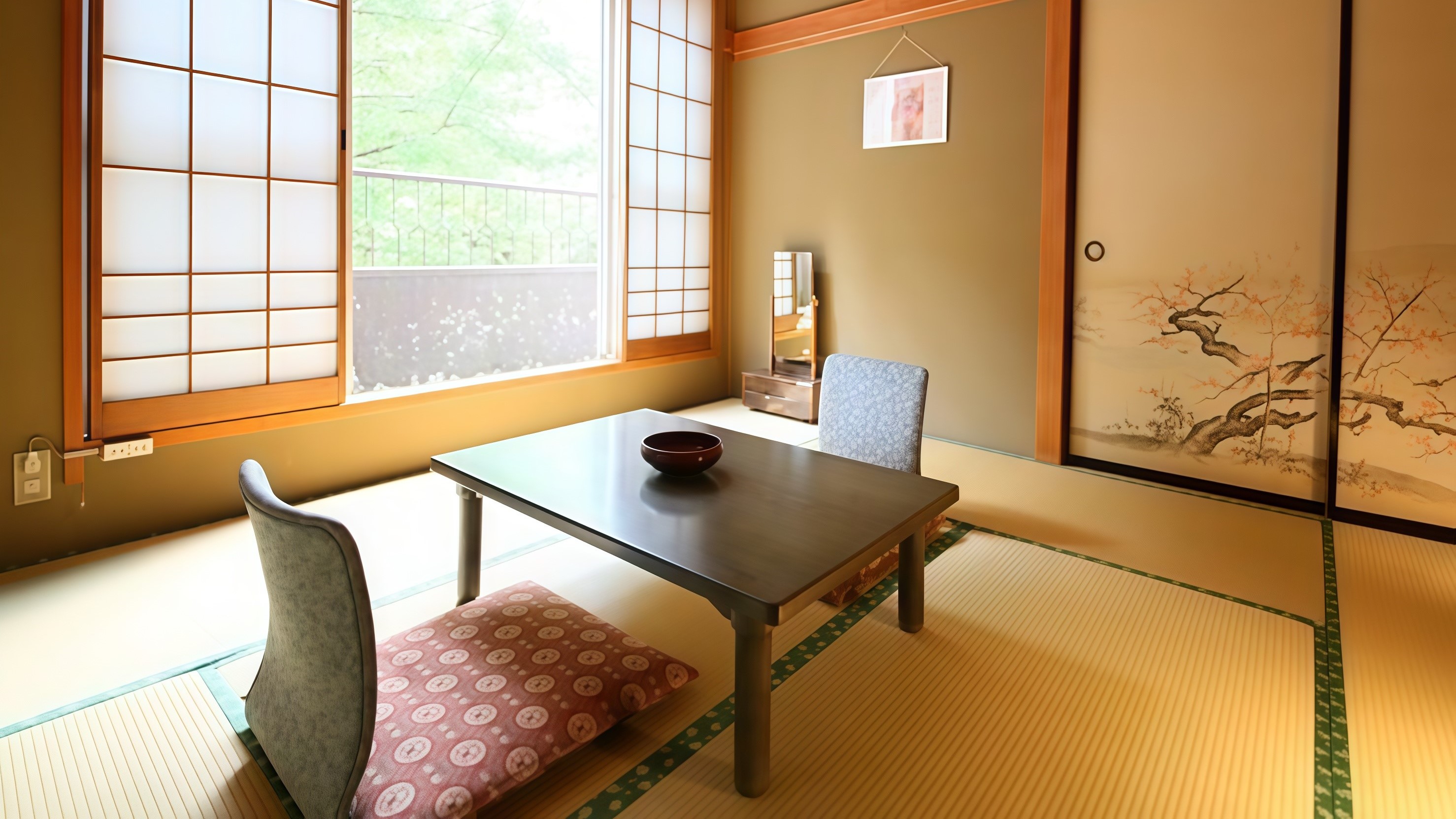 【客室】自然に包まれた山側の部屋