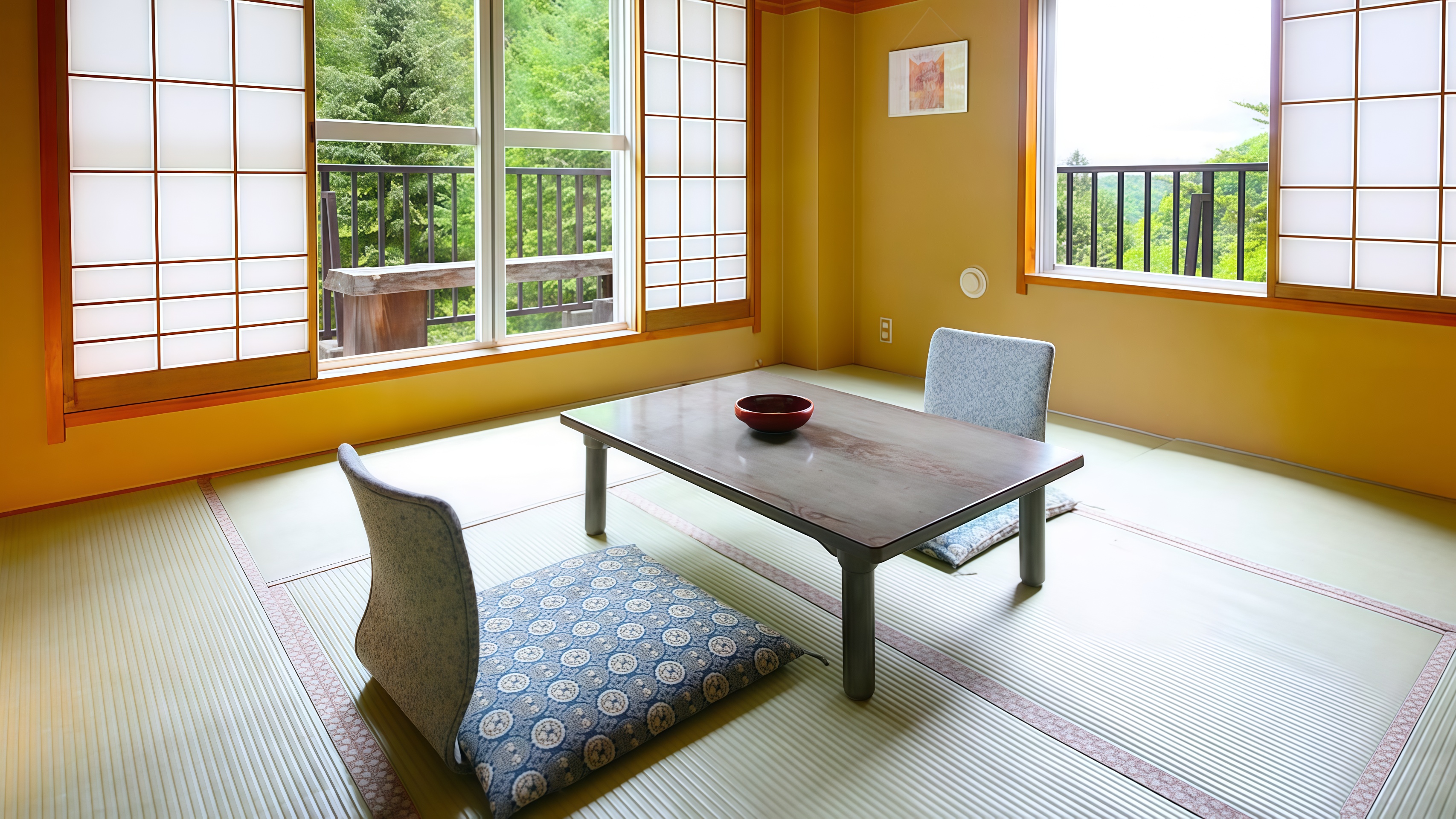 【客室】自然に包まれた山側の部屋