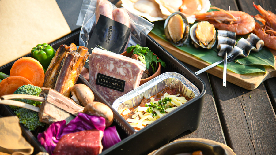 【期間限定-ELEZOコラボBBQ】食肉料理人集団『エレゾ』の料理をジビエコースで満喫＜2食付＞