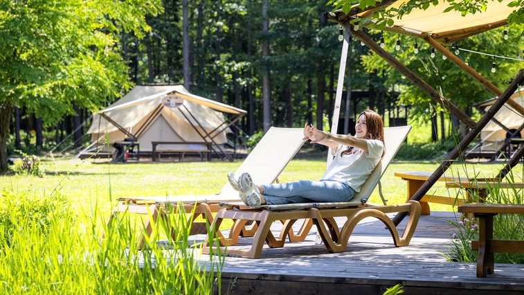 【楽天限定特別プラン】＜素泊まり＞夜空の元で愉しむテント泊！手ぶらで贅沢アウトドア体験！