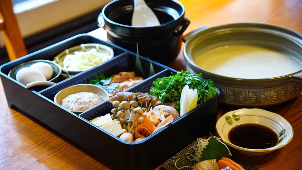 【冬季限定】＜2食付／田舎どりの水炊き＞〜中札内名産田舎どりを堪能〜