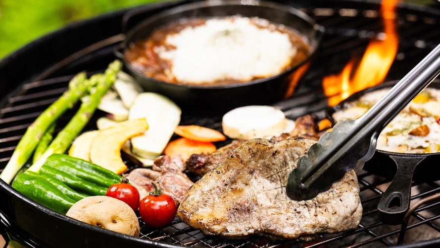 ＜2食付／BBQ‐基本‐＞北海道が誇る3種の肉を食べ比べ♪