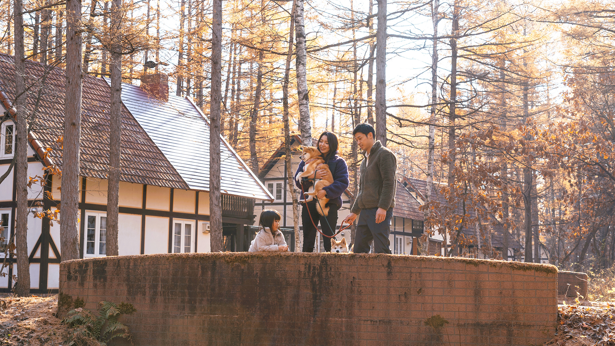 自然溢れる広大な敷地の中でのびのびと――。お子様やペットの探求心が芽生えます。