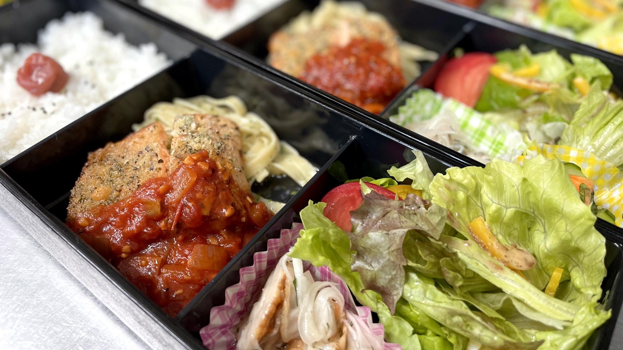 *洋食弁当（一例）/イタリアンなお弁当です。ランチタイムにどうぞ♪