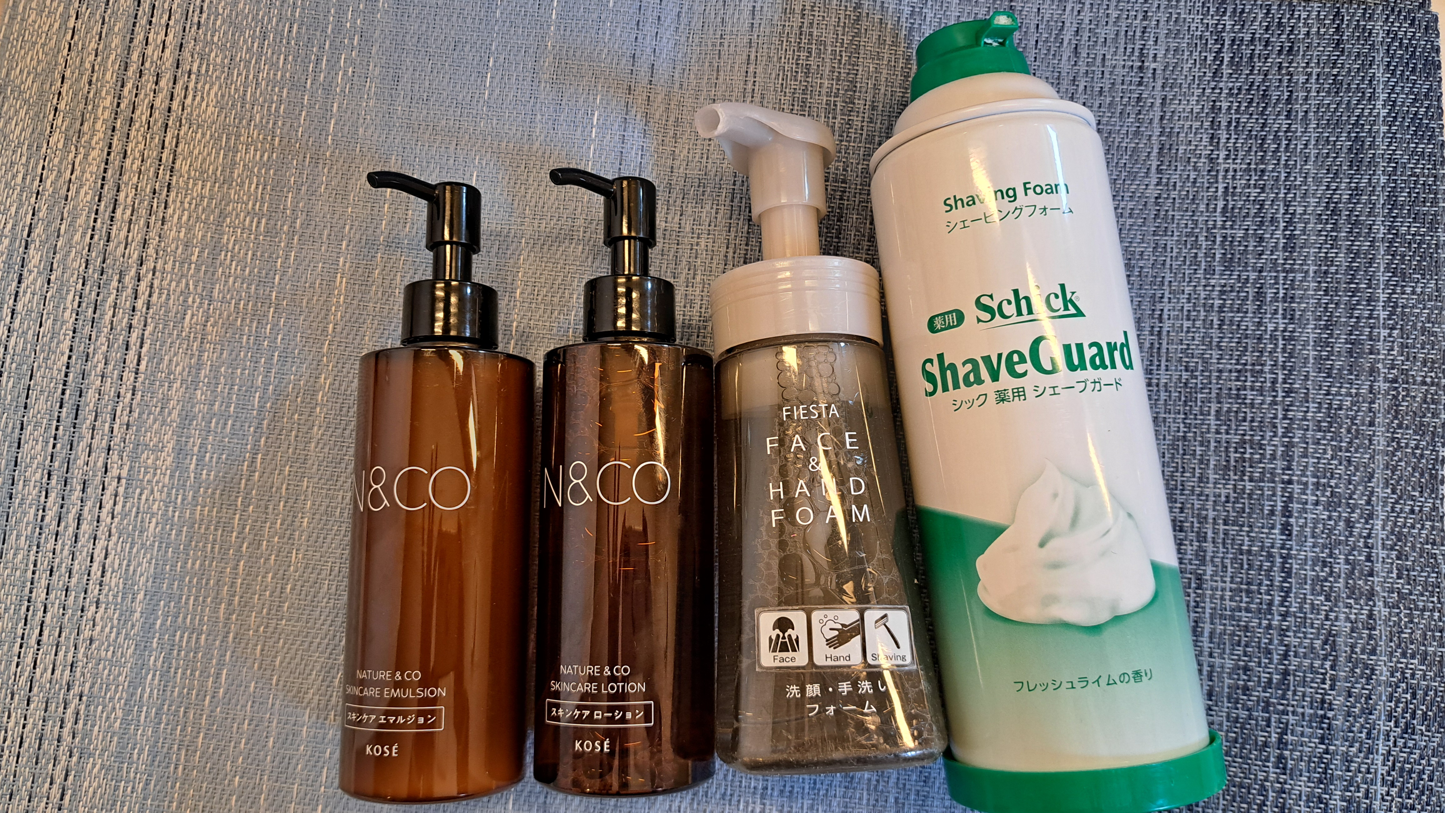【男性浴場】　N＆CO化粧水・乳液・フィエスタフェイス＆ハンドソープ・シェービングフォーム