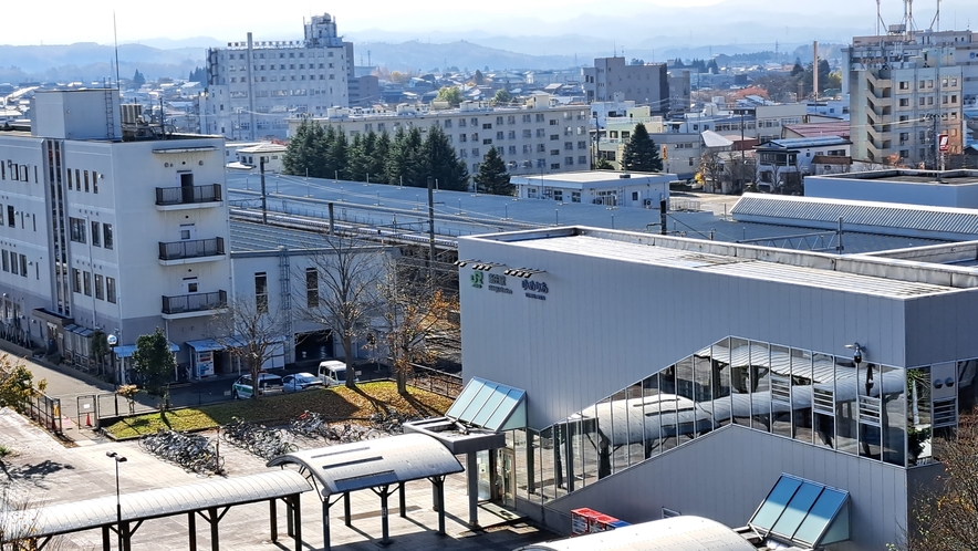 【西側客室】新庄駅が近くに見えます！