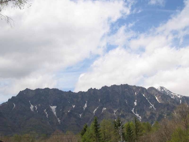 客室からの戸隠山