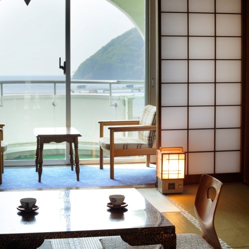 All rooms have a view of Mutsu Bay