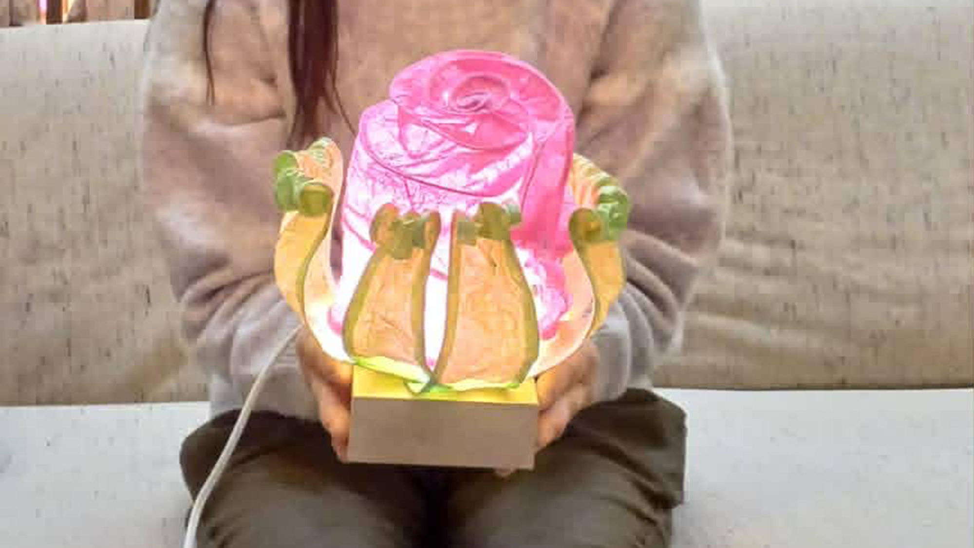 ランプ製作体験　お客様の作品事例