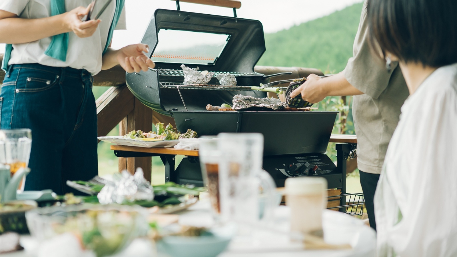 【BBQ満喫】家族の楽しい思い出作りに〜星空が見える天然温泉＋和牛×芸北あまごの贅沢バーベキュー