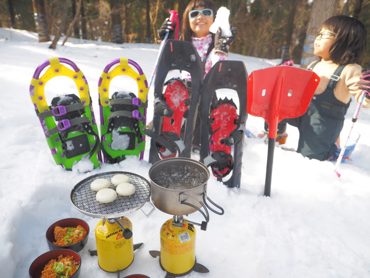 雪の湖北・北琵琶湖をお気軽に「スノーシュー」体験プラン（箱館山スキー場）別途ガイド料金等必要